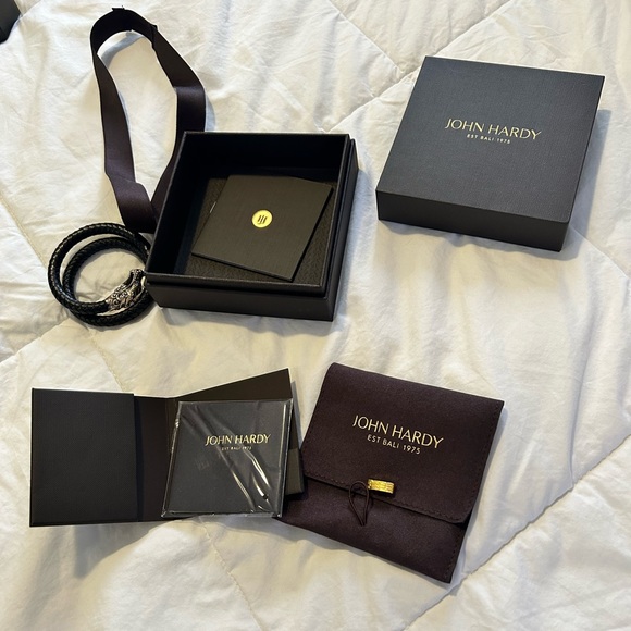 John Hardy Legends Naga Leather Coil Bracelet - Picture 14 of 15